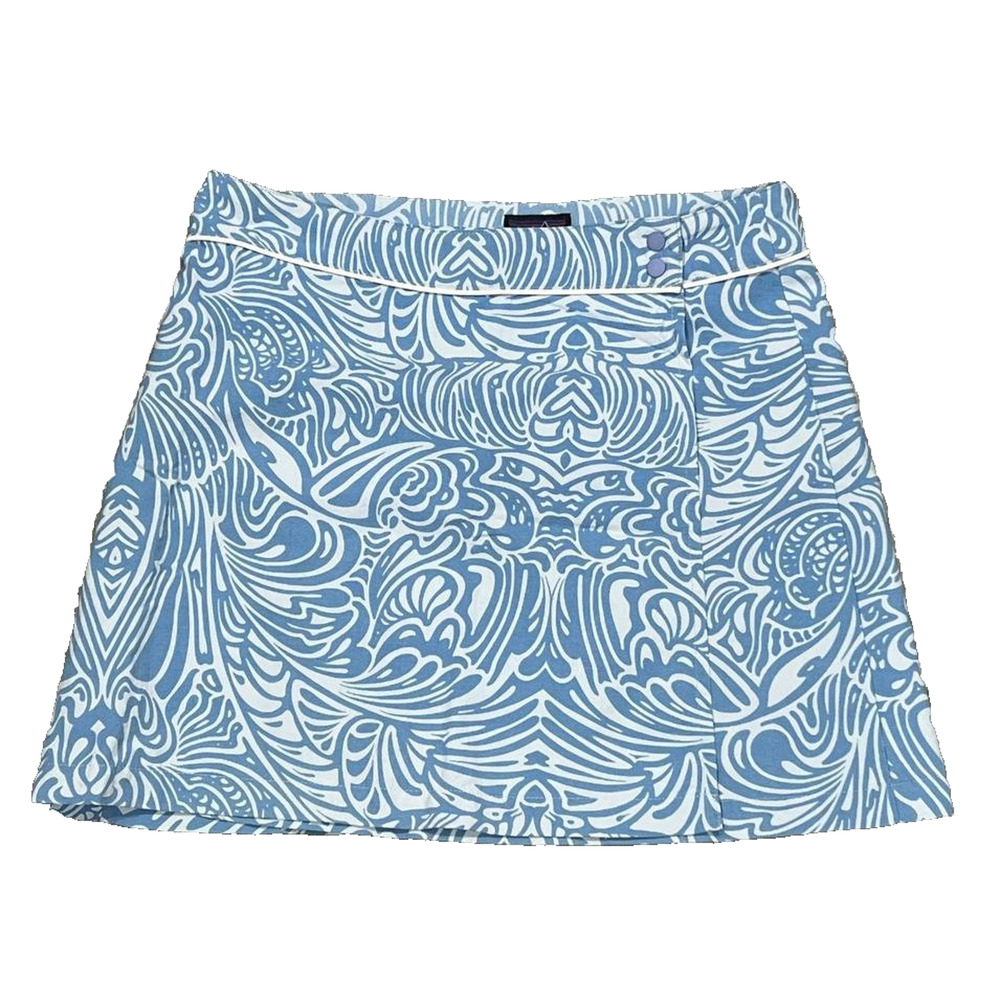 Patagonia Womens‎ Blue Button Out Boardie Skirt wrap up 6 A003945